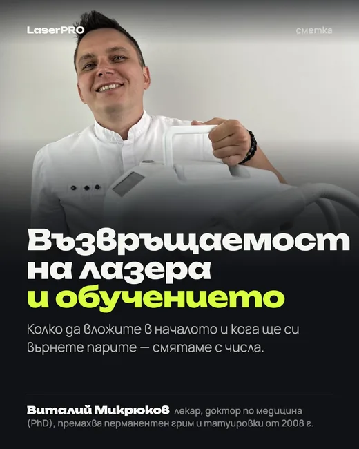 Корица: Възвръщаемост на лазера и обучението