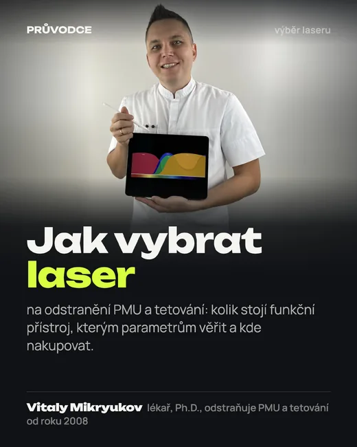 Obálka: Jak vybrat laser na odstranění tetování a permanentního make-upu