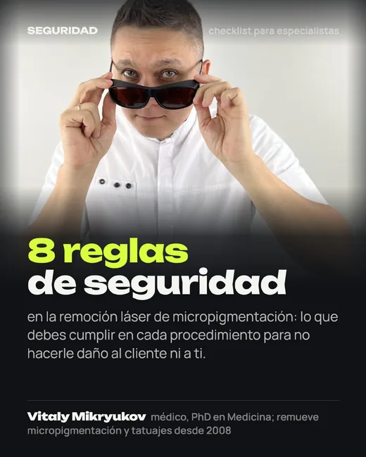 Portada: 8 reglas de seguridad en la remoción láser de micropigmentación
