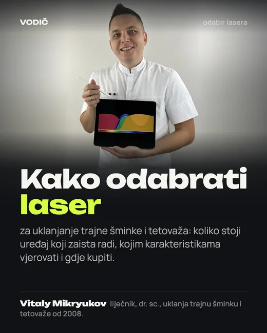 Naslovnica: Kako odabrati laser za uklanjanje trajne šminke i tetovaža