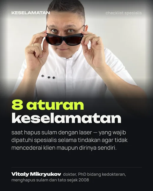 Sampul: 8 aturan keselamatan saat hapus sulam dengan laser
