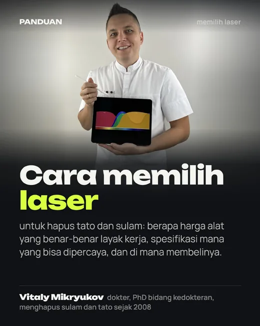 Sampul: Cara memilih laser untuk hapus tato dan sulam