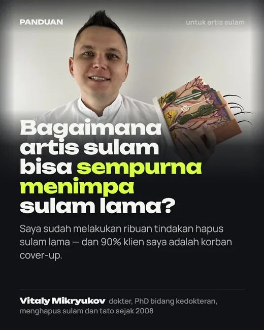 Sampul: Cara menimpa sulam lama (cover-up) — dan kapan tidak boleh