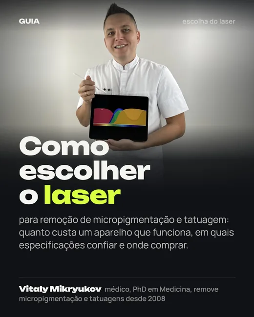 Capa: Como escolher o laser para remoção de micropigmentação e tatuagem