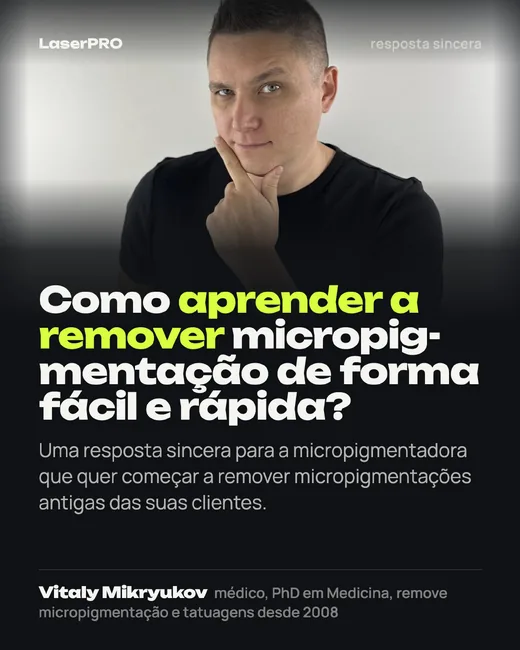 Capa: Como aprender a remover micropigmentação