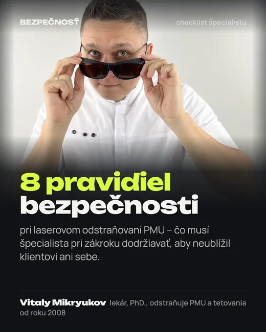 Obálka: 8 pravidiel bezpečnosti pri laserovom odstraňovaní PMU a tetovania