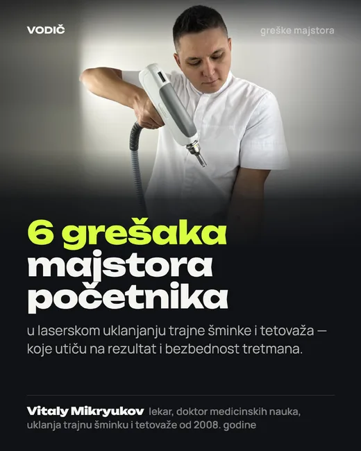 Naslovna strana: 6 grešaka majstora početnika u laserskom uklanjanju