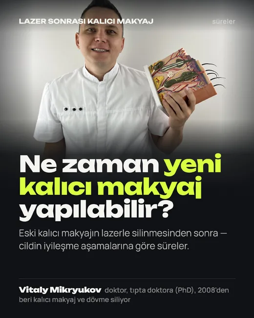 Kapak: Lazerle silmeden sonra yeni kalıcı makyaj ne zaman yapılır