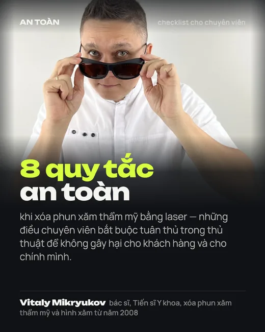 Bìa: 8 quy tắc an toàn khi xóa phun xăm thẩm mỹ bằng laser